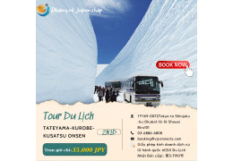 TATEYAMA-KUROBE-KUSATSU ONSEN 2N1D TOUR